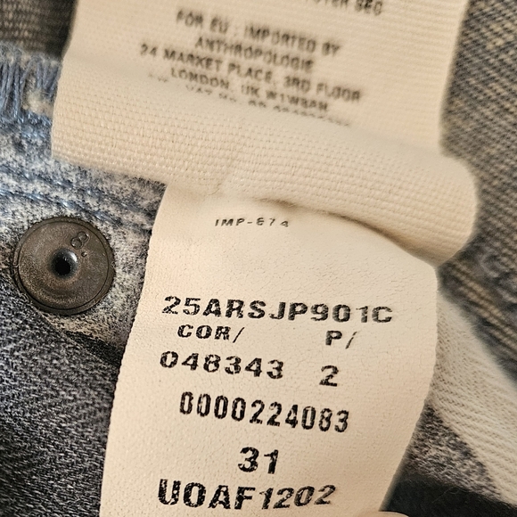 Anthropologie Pilcro & the Letterpress Skinny Jeans Blue Size 31 - Picture 5 of 7